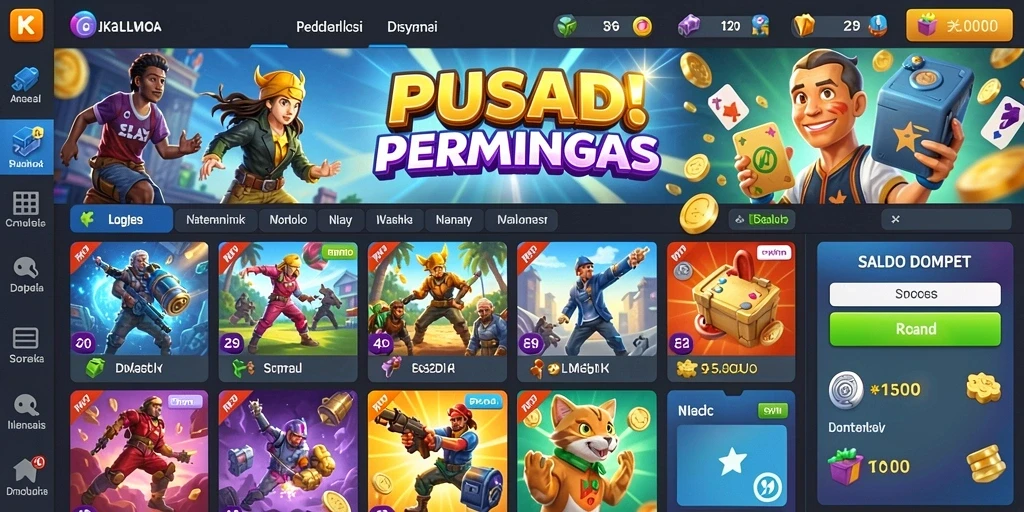 Visual yang menggambarkan momen kompetisi multiplayer.