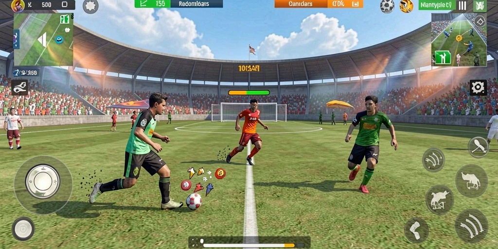 Leaderboard yang menampilkan peringkat pemain secara real-time.