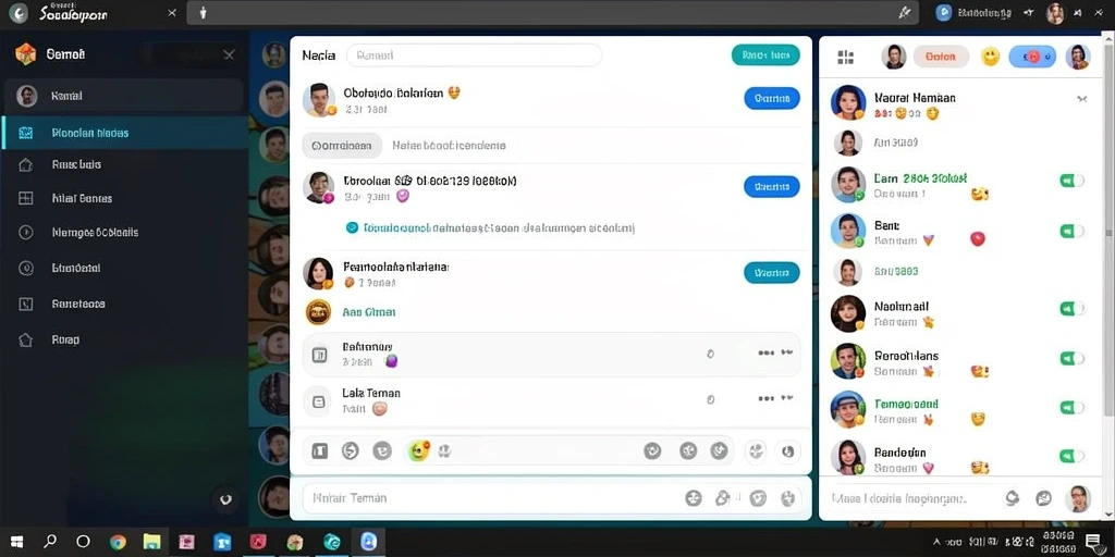 Fitur interaksi sosial yang membuat permainan semakin menyenangkan.